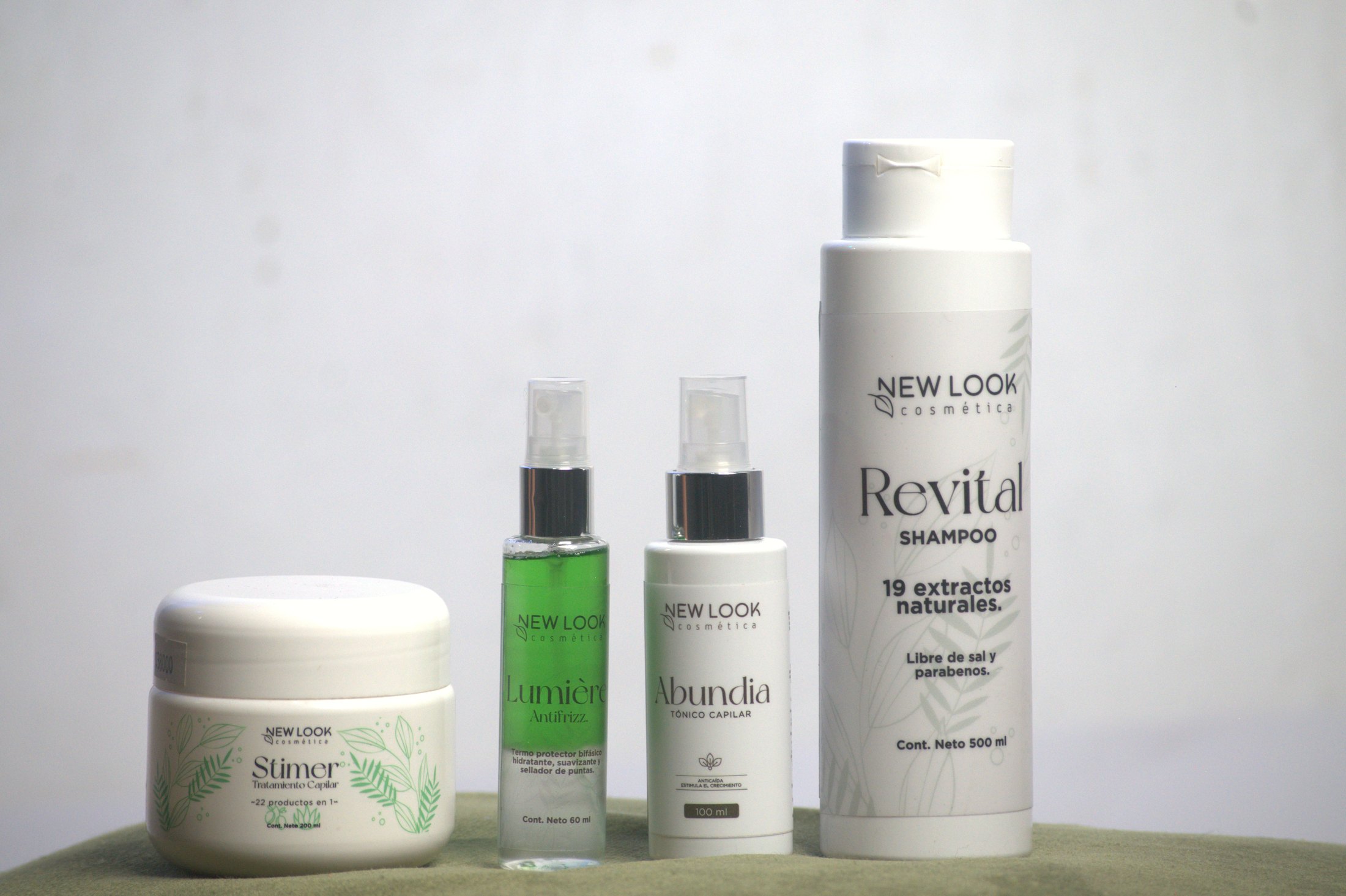 La familia New Look reunida: Stimer, Lumière, Abundia y Revital